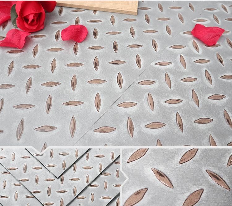 Industrial Style Garage Waterproof Vinyl Flooring Stain Steel Like