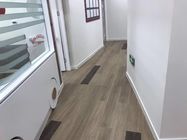 Office Wood Grain LVT Plank Flooring Glue Down Easy Maintenance