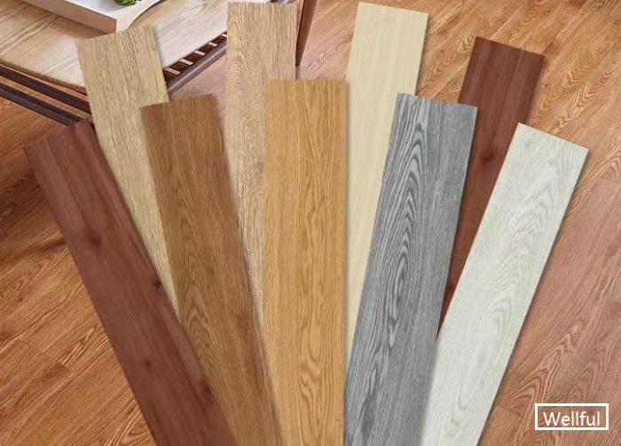 Wooden Embossing UV Coating Vinyl Plank Flooring Waterproof 1.8mm Thickness