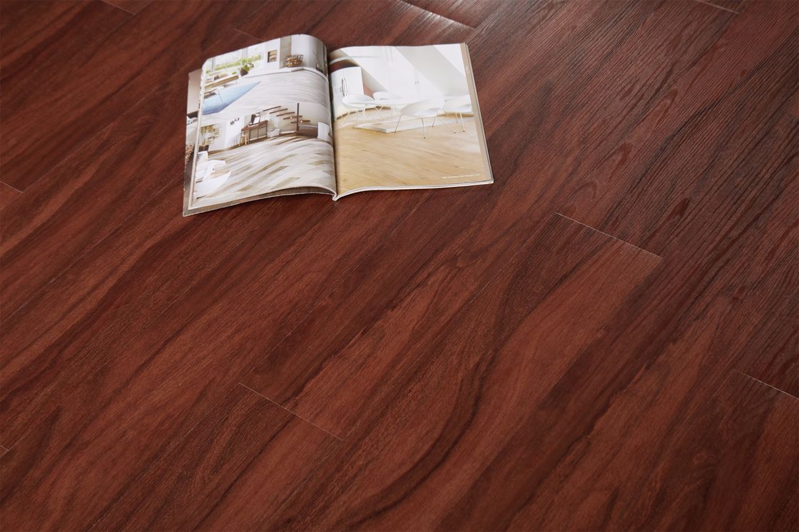 Fire Resistance Floor Planks Self Adhesive Wood Grain 2.0mm / 2.5mm / 3.0mm