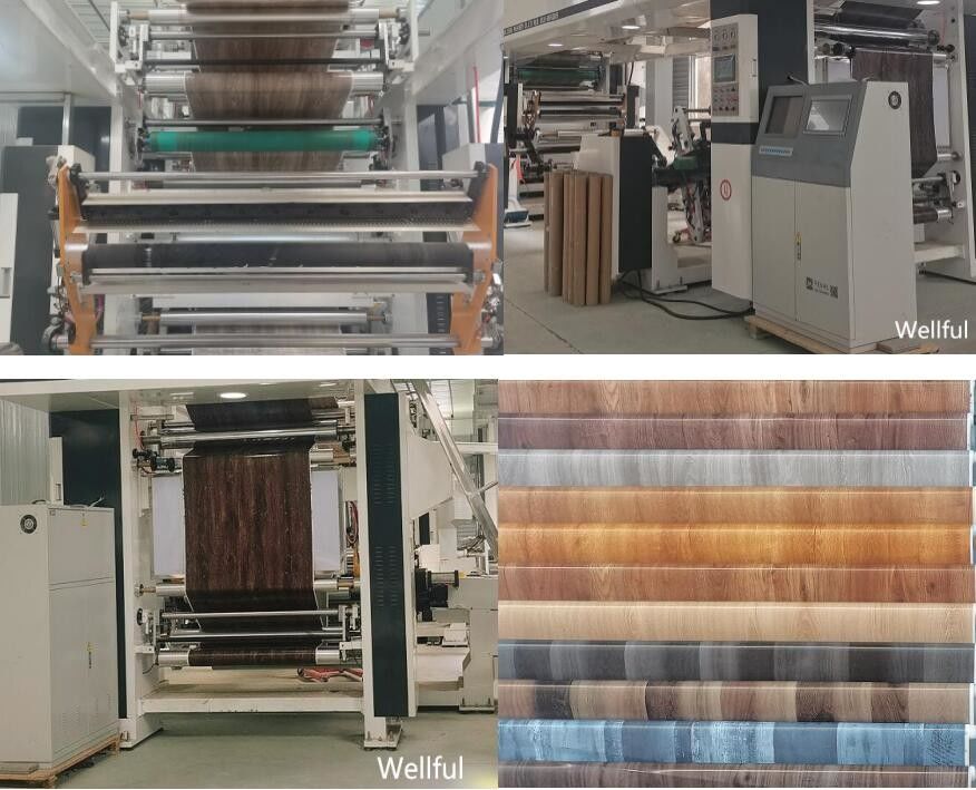 Wooden Printing PVC Decorative Film For Flooring Decor layer
