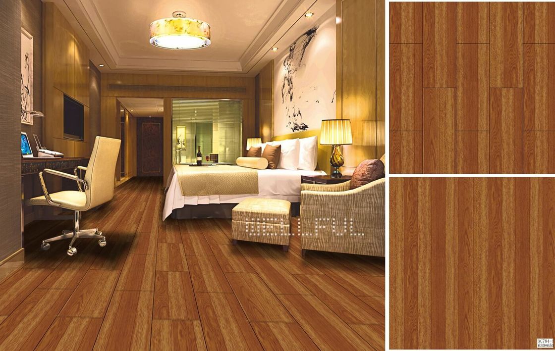 Vinyl Floor Tile Oak Wood PVC Decorative Sheet Ink Transfer Printing