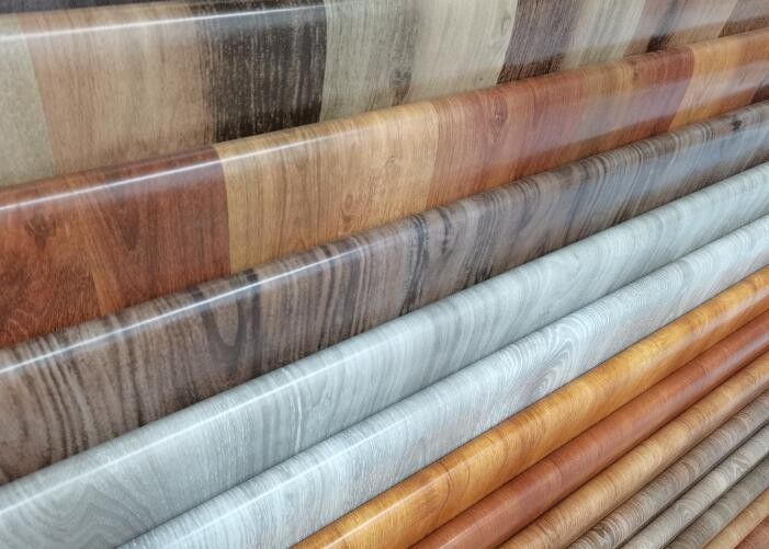 Grass Design Printed Pvc Sheet Film 5 Colors 650mm With Gravure Ink Printing