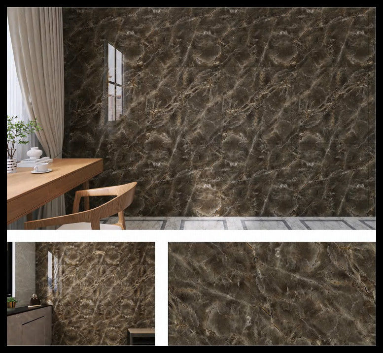 Marble Llook Tile PET Wall Sticker Wall Decoration Sound Insulation Anti Collision